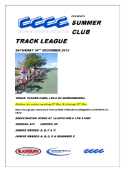 Round 2 Summer Track League Flyer